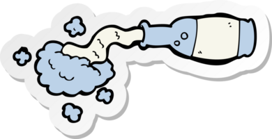 sticker of a cartoon spilled bottle png