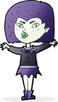 fille de vampire de dessin animé png