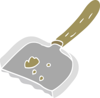 flat color illustration of dust pan png