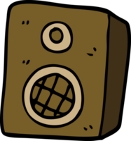 cartoon doodle music speaker png