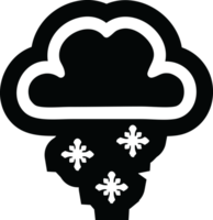 sneeuw wolk icoon symbool png