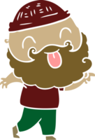 homme avec barbe qui tire la langue png