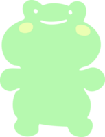 cartoon doodle frog png