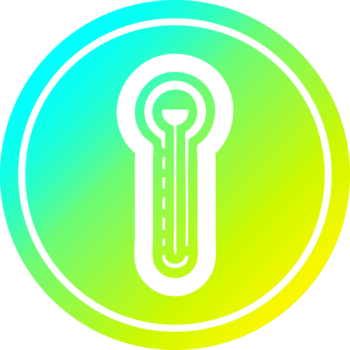 vidro termômetro circular ícone com legal gradiente terminar png