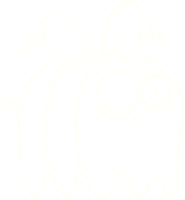 desenho de giz de abelha fantasma png