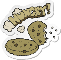 sticker van een tekenfilm koekjes png