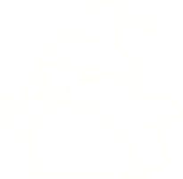 disegno di gesso del pinguino di natale png