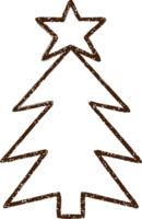 kerstboom houtskooltekening png