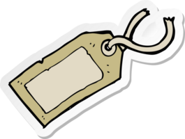 sticker of a cartoon luggage tag png