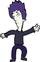 cartoon vampire man png