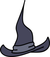 cartoon of a spooky witch hat png