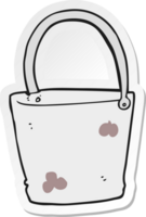 sticker of a cartoon bucket png