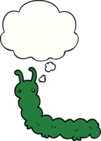 cartoon caterpillar with thought bubble png