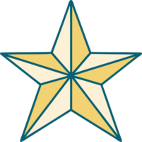 iconic tattoo style image of a star png