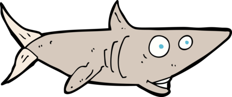 cartoon happy shark png