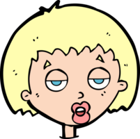 cartoon bored woman png