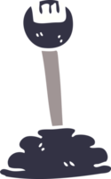 cartoon doodle gear stick png