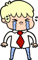 cartoon boy crying png