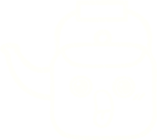 dibujo de tiza de la tetera png