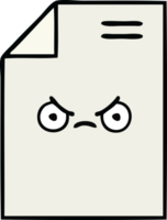 carino cartone animato di un' foglio di carta png