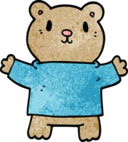 Cartoon-Doodle-Teddybär png