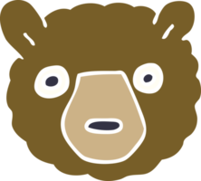 cara de urso de desenho animado png