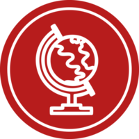 globe map circular icon symbol png