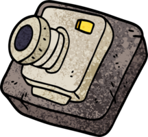 grunge getextureerde illustratie tekenfilm oud camera png