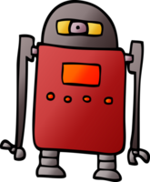 Cartoon-Doodle-Roboter png