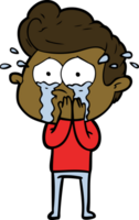 concerned crying man png