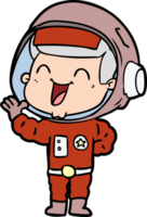happy cartoon astronaut png