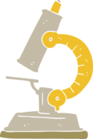 flat color illustration of microscope png