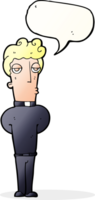 Cartoon-Priester mit Sprechblase png