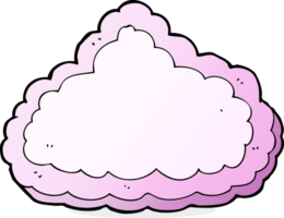 nuage décoratif de dessin animé png