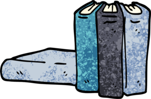 Grunge texturiert Illustration Karikatur Bücher png