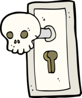 poignée de porte effrayante de dessin animé png