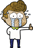 cartoon crying man png