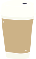 cartoon doodle coffee cup png