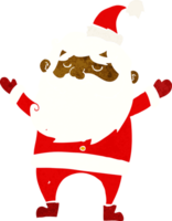 tecknad glad jultomte png