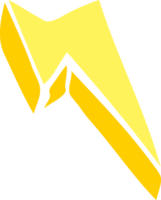 cartoon doodle decorative lightning bolt png