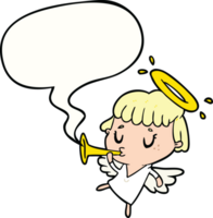 cute cartoon angel with speech bubble png