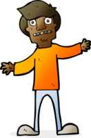 cartoon surprised man png