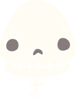 cartoon doodle halloween skull png