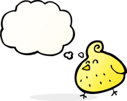 cartoon bird with thought bubble png