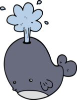 cartoon spouting whale png