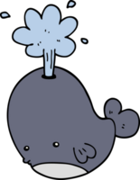 tekenfilm spuiten walvis png