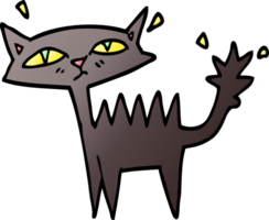 pendenza illustrazione cartone animato Halloween nero gatto png