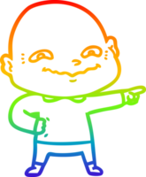 arcobaleno pendenza linea disegno di un' cartone animato raccapricciante tipo png