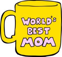 taza de la mejor mamá del mundo png