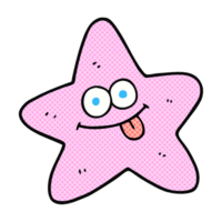 hand drawn cartoon starfish png